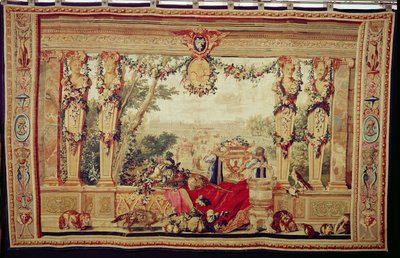 The Month of October Chateau of the Tuileries by Charles Le Brun